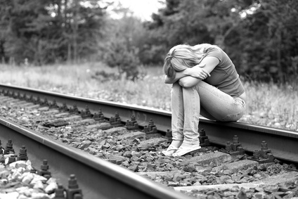 Help and Counseling for Suicidal Thoughts : Image of Sad Woman
